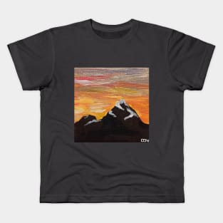 Rocky Mountain Sunset Kids T-Shirt